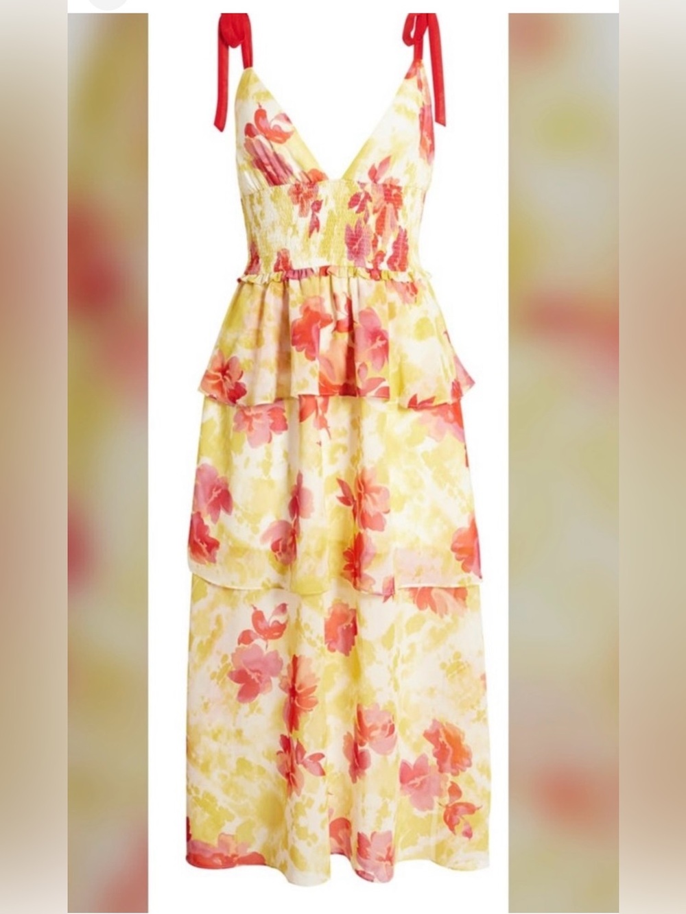 4SINNA Tiered Floral Maxi
Sundress